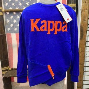 NWT KAPPA OVERSIZE authentic Doxor M sweatshirt sweater top blouse blue orange